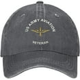 thumbnail image 2 of Us Army Veteran Aviation Baseball Cap Women Men Dad Hat Golf Cowboy Hat Trucker Hat, 2 of 8