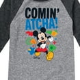 thumbnail image 3 of Disney Jr - Comin' Atcha - Toddler & Youth Raglan Graphic T-Shirt, 3 of 5