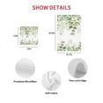thumbnail image 7 of Spring Eucalyptus Leaves Kitchen Dish Towels for Drying Dishes Set of 4, Green Summer Botanical Waffle Weave Microfiber Hand Tea Bathroom Towels Quick Dry & Absorbent Towel 12x12, 7 of 7
