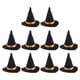 thumbnail image 1 of 10 piezas mini sombreros de bruja para decoración de Halloween, 1 of 3
