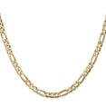 thumbnail image 2 of 10K Yellow Gold Figaro Chain Styles Necklace 4.5 mm Concave 18 inch, 2 of 5