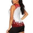 thumbnail image 3 of Xecao Winter Christmas Snowflake print women's scoop neck, loose-fit workout tank tops for the gym., 3 of 9