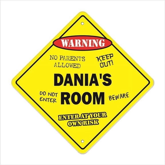 SignMission X-Danias Room 12 x 12 in. Crossing Zone Xing Room Sign - Danias