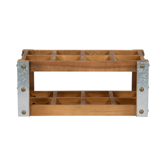 Wooden 8-Bottle Wine Rack