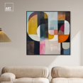 thumbnail image 3 of Colorful Pieces Canvas Colorful Wall Art by Art Remedy, Black Frame, 40" x 40", 3 of 7