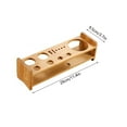 thumbnail image 3 of Large Capacity Wooden Bartending Tool Storage Rack - Shaker Set Holder for Home and Restaurant Bar Drink Mixing, 3 of 7
