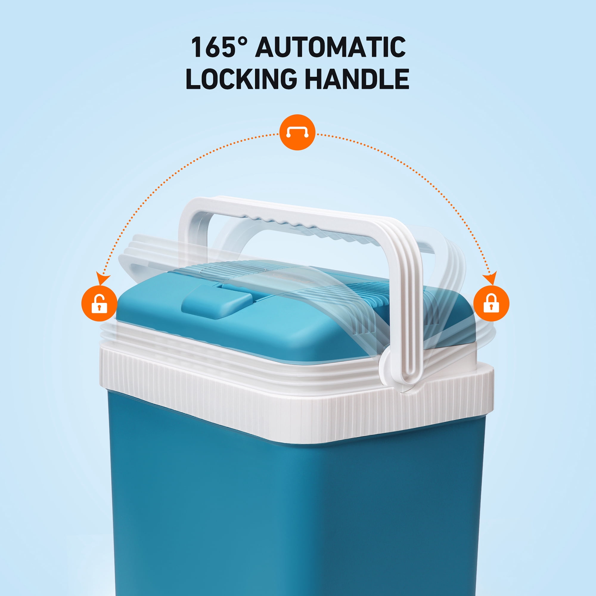 AstroAI Cooler Car Refrigerator 26 QT/24 L, 12V Car Electric Cooler RV refrigerators RV Freezer Fridge Camping Cooler for Beverage, Beer, Wine, Fruits, Home and Travel with 2 Ice Packs, AC/DC