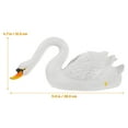 thumbnail image 3 of FUTUREORYY Swan Figurine Resin White 1Set 11x4.9In, 3 of 5