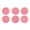 Pink, variant on 6 Pieces Silicone Cookie Christmas Theme Tree Shape Kitchen Baking Tools Easy to Clean and Store
