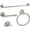 Brushed Nickel, variant on Bathroom accessory set, towel bar, towel rack set,