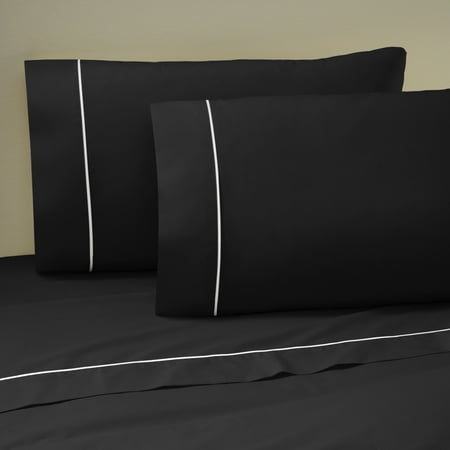 Solid Piped King Ebony Sheet Set (Best Ar15 Red Dot Under 200)