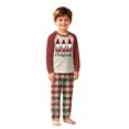 thumbnail image 2 of Onlypjs Matching Family Christmas Pajamas, Gnome Merry Christmas Raglan Tops with Plaid Pants, Holiday Lounge Sets for Couples, Women and Men, 2 of 5