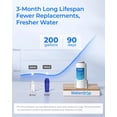thumbnail image 5 of Waterdrop ED61W Water Filter Dispenser, 200-Gallon Rechargeable Water Pitcher, Instant 15-Cup Countertop System, 10X Filtration Efficiency, Reduce 98% Chlorine and 20+ Contaminants, White, 5 of 9