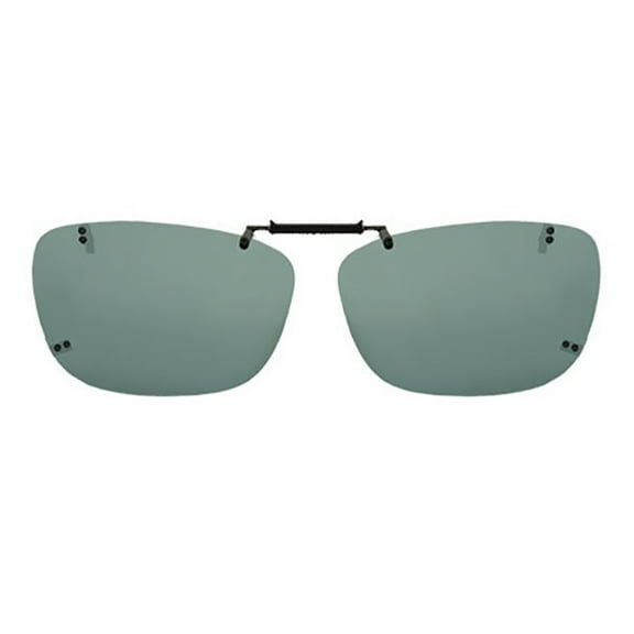 Solar Shield Unisex Dioptics Rectangle Black Adult Sunglasses