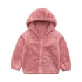 thumbnail image 2 of Odeerbi Children's Fleece Hooded Wool Coat Sweater Zipper Shirt Tops Boys Girls Casual Warm Jacket, 2 of 9