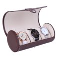 thumbnail image 5 of Milisten 3-Compartment PU Display Storage Box for Jewelry Watch (Coffee), 5 of 5