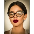 thumbnail image 4 of Classic Womens Gothic Clear Lens Cat Eye Glasses Tortoise, 4 of 8