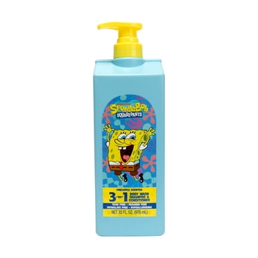 SpongeBob SquarePants 3-in-1, Shampoo, Conditioner, and Body Wash, 33 fl oz, Pineapple Scented