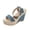 Blue, variant on CQONEPT Platform Wedges Sandals for Women, Ankle Strap Open Toe Wedge Espadrilles Sandals, Ankle-Strap Comfortable Casual Summer Wedges Shoes Espadrilles Heel Shoes Size 5 Black
