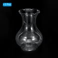 thumbnail image 3 of Uxcell Clear Bulb Vases, 3 Pack Bulb Vase Small Vases Decorative Bud Flower Vase, 3 of 6