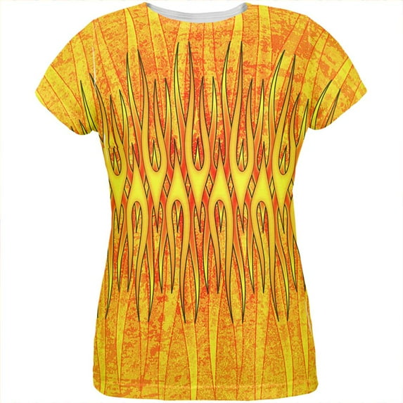 Flame On Fire Starter Pyromaniac All Over Womens T Shirt Multi MD