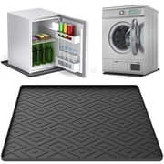 FVKRNYZ Mini Fridge Silicone Mat 19.7"x19.7"x0.6" Multipurpose Non-Slip Under Small Appliance Mat for Refrigerators Washing Machines Dryers Wine Coolers and Dishwashers