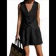 thumbnail image 1 of Conjuntos de Dos Piezas para Mujer, Verano 2025, Traje con Botones, Chaleco, Top, Pantalones Cortos de Cintura Alta, Atuendos Informales de Negocios Negro M, 1 of 6