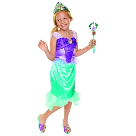 Disney Princess Ariel Tiara to Toe Dress Up Set includes wand, tiara, shoes and dress