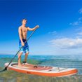 thumbnail image 2 of Outsunny Paddle Board Gonflable, Stand Up Paddle Paddle Réglable en Aluminium Antidérapant Pont Pulvérisé Tortues de Mer Conseil, avec Accessoires ISUP & Sac de Transport, 10'5 "x 30" x 6 ", Orange et Blanc, 2 of 10