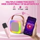 thumbnail image 5 of Máquina de karaoke SECULEAD Mini para niños con 2 micrófonos inalámbricos, color rosa, 5 of 6