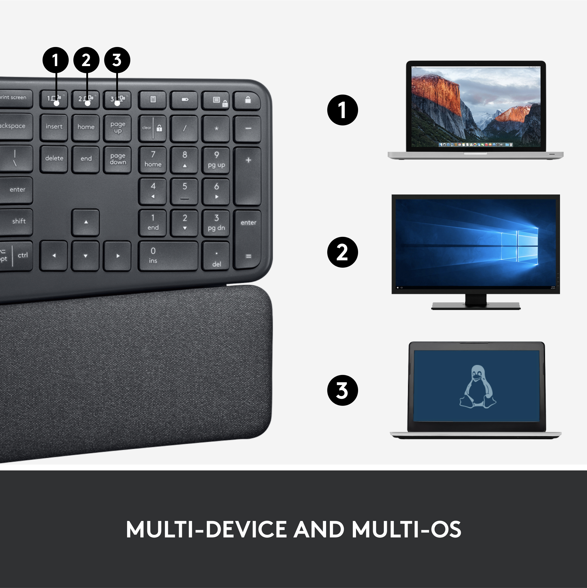 Logitech ERGO K860 Wireless Split Ergonomic Keyboard photo 6