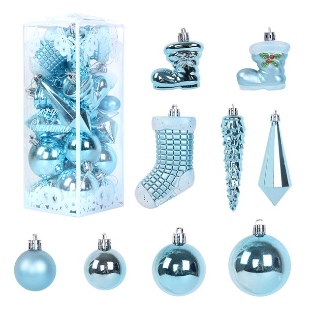 21 Uds decoraciones navideñas bolas coloridas colgante árbol de Navidad colgante