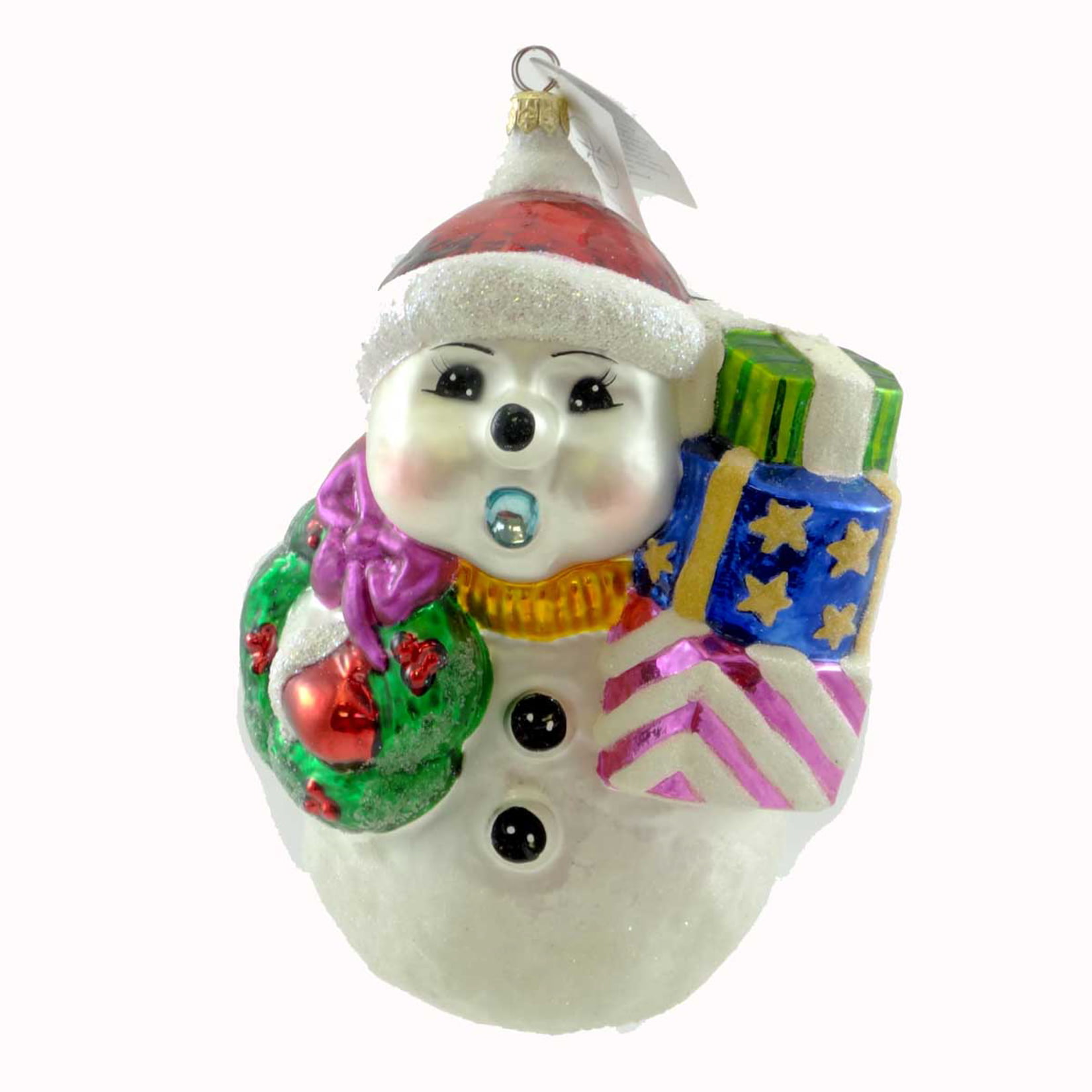 Christopher Radko Snowman Ornaments Set of 2