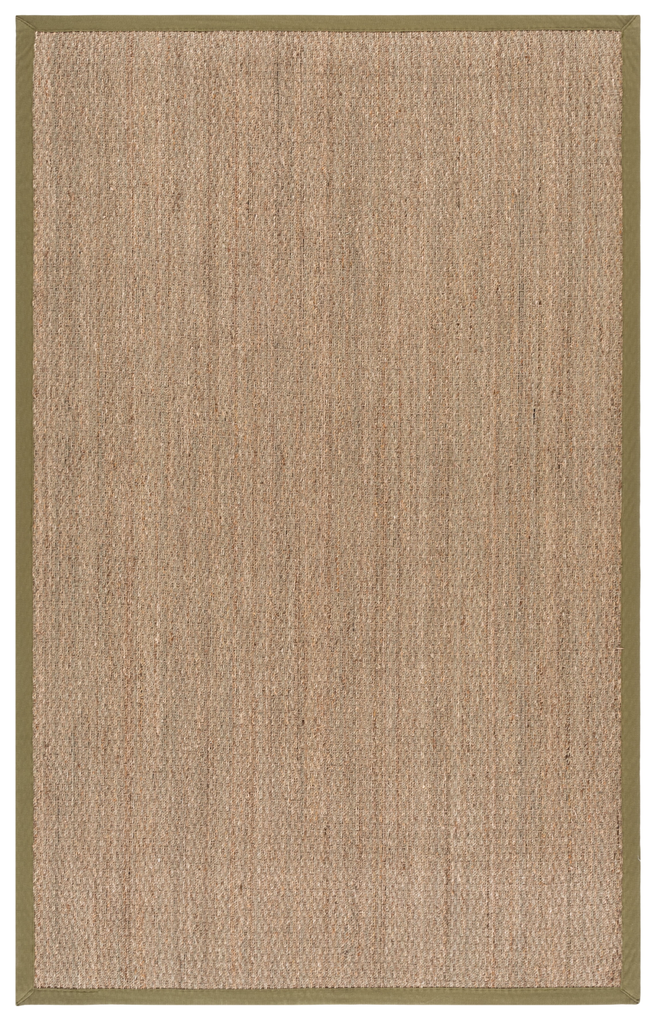Safavieh Natural Fiber Maksim Border Area Rug, Natural/Olive, 3' x 5'