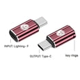 thumbnail image 1 of HLONK Lighting Female To USB-C Male Adapter Connector Power Charger Data Transfer PD 27W Fast Charging for Smartphones Cable Converter, 1 of 8
