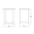 thumbnail image 2 of Wildridge Heritage Patio Counter Table, Cardinal Red and White - Outdoor Weather Resistant Recycled Plastic Furniture for Patio, 2 of 2