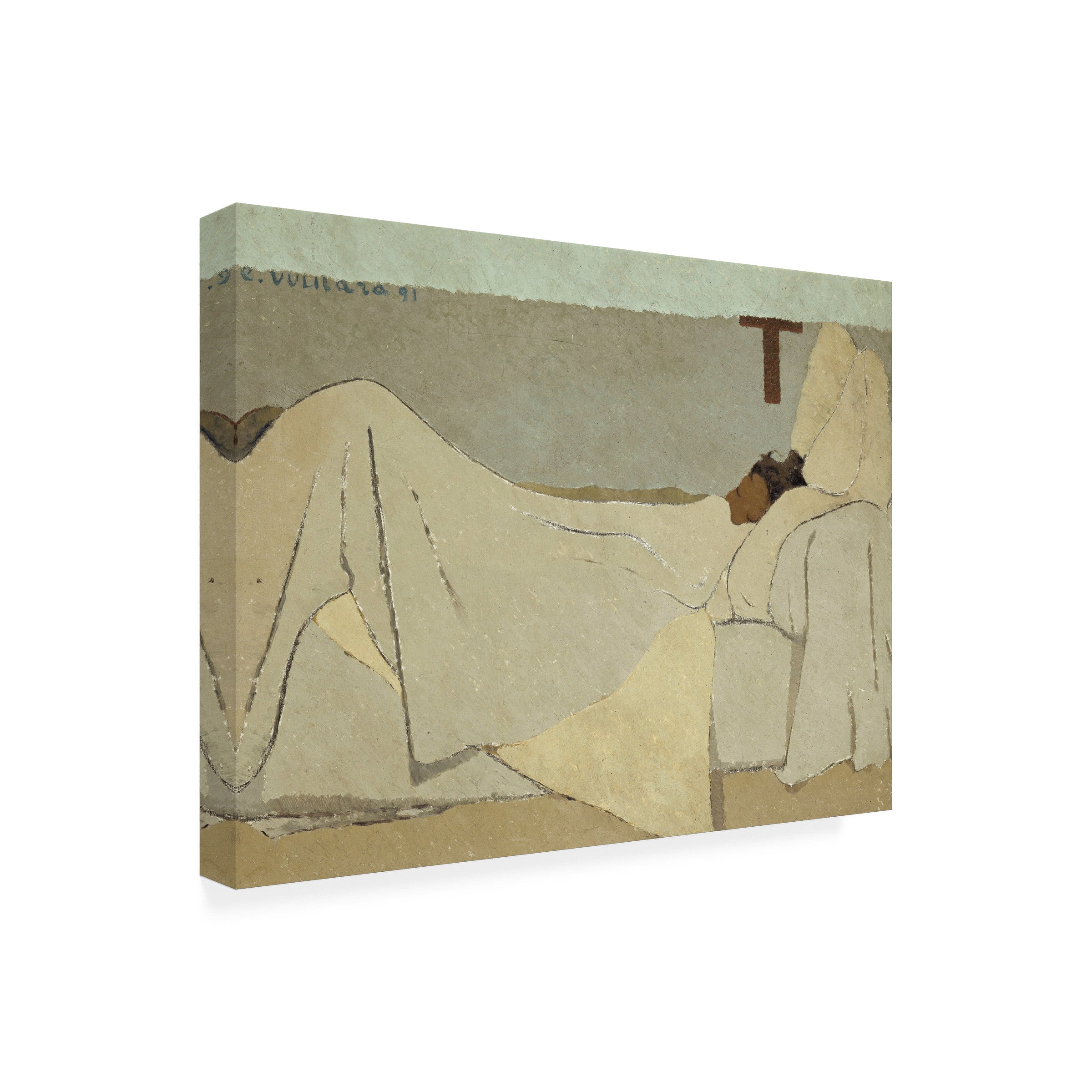 Edouard Vuillard 'In Bed' Canvas Art