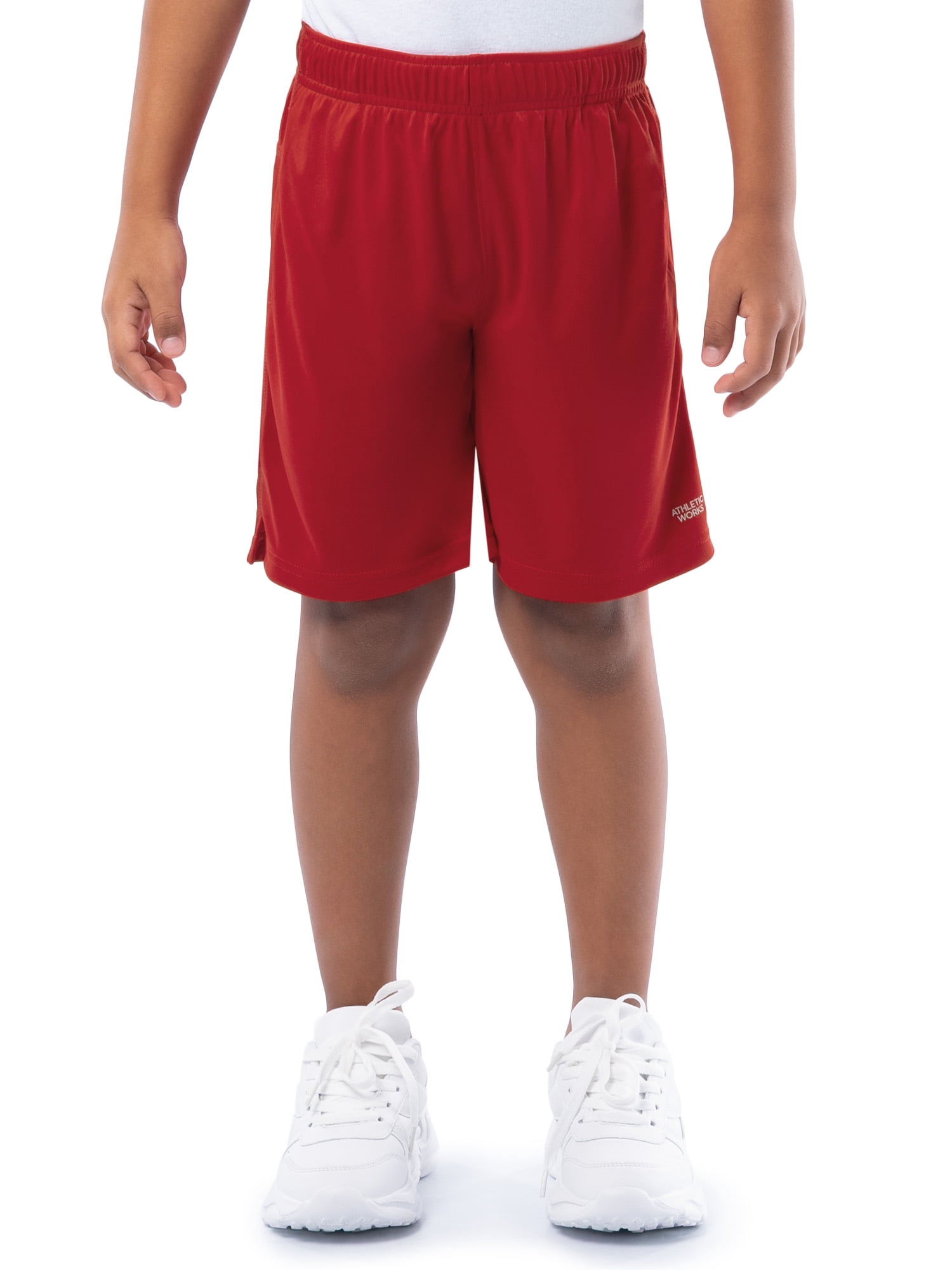 Athletic Works Boys Core Performance Shorts, 2-Pack, Sizes 4-18 & Husky