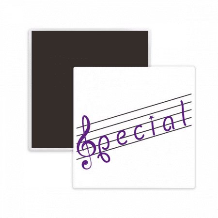 

Special Staff Spectrum Musical Symbol Square Ceracs Fridge Magnet Keepsake Memento