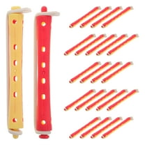 Raindrops 24pcs Plastic Hair Curlers Heatless Curling Rods For Short Hair Cold Wave Perm Rods Home Salon Hair Tools Curling Accessories