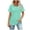 Green, variant on Product Category Women's T-Shirts - Wom T Shirts Short Sleeve Pleated Dressy Casual Neck Summer Tops Blouses