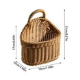 thumbnail image 2 of Home Textile Storage Hanging Woven Wall Storage Shelf for Organizing Home and Functional Decorative Wall Hanging Handheld Design Lightweight and Versatile, 2 of 6