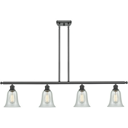 

Matte Black Tone Island Lighting 48 Wide Fishnet Glass Steel/Cast Brass/Glass Medium Base LED 4 Light Fixture