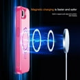 thumbnail image 2 of Dteck for iPhone 16e Case with Screen Protector, Magnetic for iPhone 16E Phone Case Compatible with MagSafe, Military Grade Drop Tested Translucent Hard Back Protective Cover with Ring Stand,Rose, 2 of 8