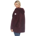 thumbnail image 3 of White Mark Women's Maternity Plush Hooded Cardigan with Pockets Size S-4X, 3 of 6
