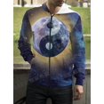 thumbnail image 3 of Sudadera con capucha y cremallera con estampado 3D de los ocho trigramas de Yin Yang para hombre y mujer, 3 of 5