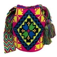 thumbnail image 1 of Colombian Handbags, Mochila Wayuu, 100% Colombian Cotton Handmade Bucket Bag, 1 of 6