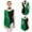 Dark Green, variant on TTAO Kids Girls Mesh Splice Gymnastic Leotard Ballet Dance Tutu Skirt Ballerina Clothes Figure Ice Skating Dress Purple 16