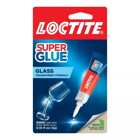 Loctite Glass Glue, Pack of 1, Clear 2 g Tube