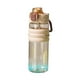 thumbnail image 2 of Botella de Agua Deportiva de 650 Ml | Plástico Libre de Bpa | Tapa Hermética con Pajita | Vaso de Gran Capacidad para Gimnasio, Senderismo y Viajes | 4 Colores (Negro, Blanco, Morado, Caqui), 2 of 6